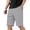Grey*, variant on Men's Shorts Solid Color Knit Casual Breathable Summer with Drawstring Pockets Elastic Waist Comfortable Soft Athletic Relaxed Fit Classic Chic Shorts