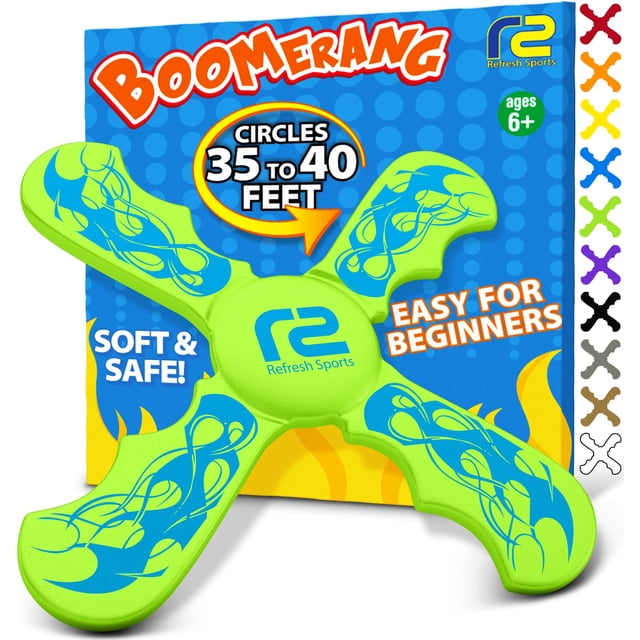 Juguete de vuelo suave Boomerangs Refresh Sports para niños