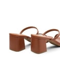 thumbnail image 4 of DREAM PAIRS Sandal Heels for Women Low Square Open Toe Block Chunky Heels Slip On Slides Mules for Party Homecoming Daily, 4 of 4