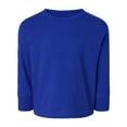 thumbnail image 6 of Toddler Cotton Long Sleeve Basic Tee Shirt, ROYAL, 2T, 6 of 8