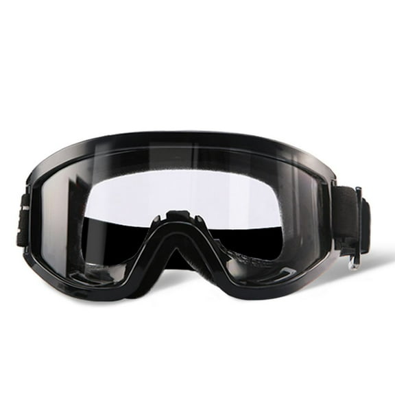 Protective Anti-fogging Sports Factory Safety Goggles Glasses Outdoor Work (black)