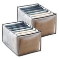 thumbnail image 1 of Organizador de armario, organizador de armario plegable con caja de almacenamiento con compartimentos, lavable, borde de tela Oxford engrosado, ahorro de espacio, almacenamiento de rejilla visible,, 1 of 6