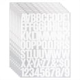 thumbnail image 1 of 8 Hojas de Pegatinas de Letras y Números de 1,5 Pulgadas, 576 Pegatinas Adhesivas del Alfabeto para Álbumes de Recortes, Color ., 1 of 7