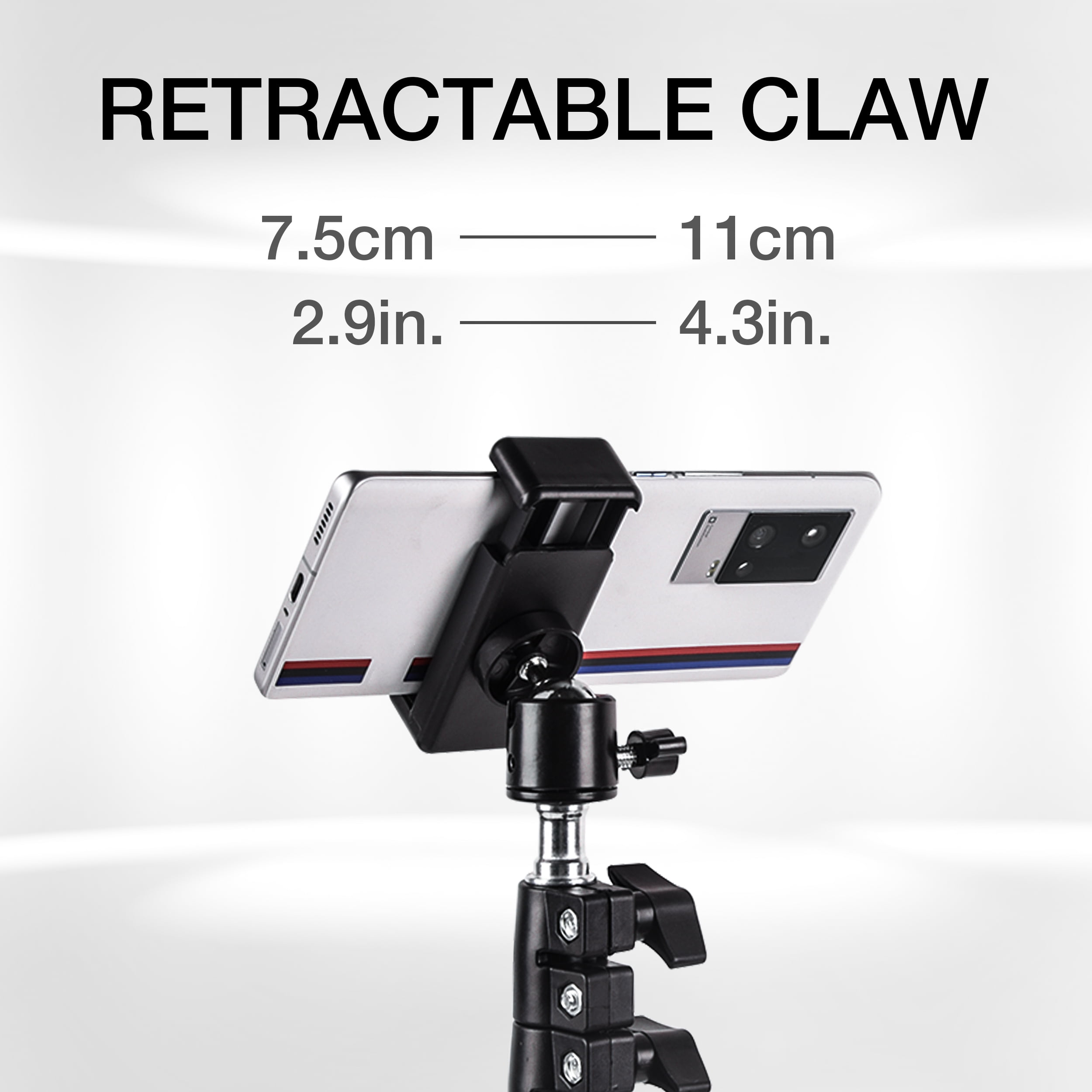 Dawot Phone Tripod Stand, 78in Extendable and Lightweight Aluminum Tripod Stand Cell Phone Mount Holder Wireless Remote for iPhone & Android Phone Photography, Video Recording, Vlogging