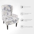thumbnail image 5 of Wing Chair Slipcovers Stretch Spandex Wingback Chair Covers Sofa Slipcover Printing Wingback Armchair Slipcovers Furniture Protector Couch Soft with Elastic Bottom for Wingback Chairs, 5 of 5
