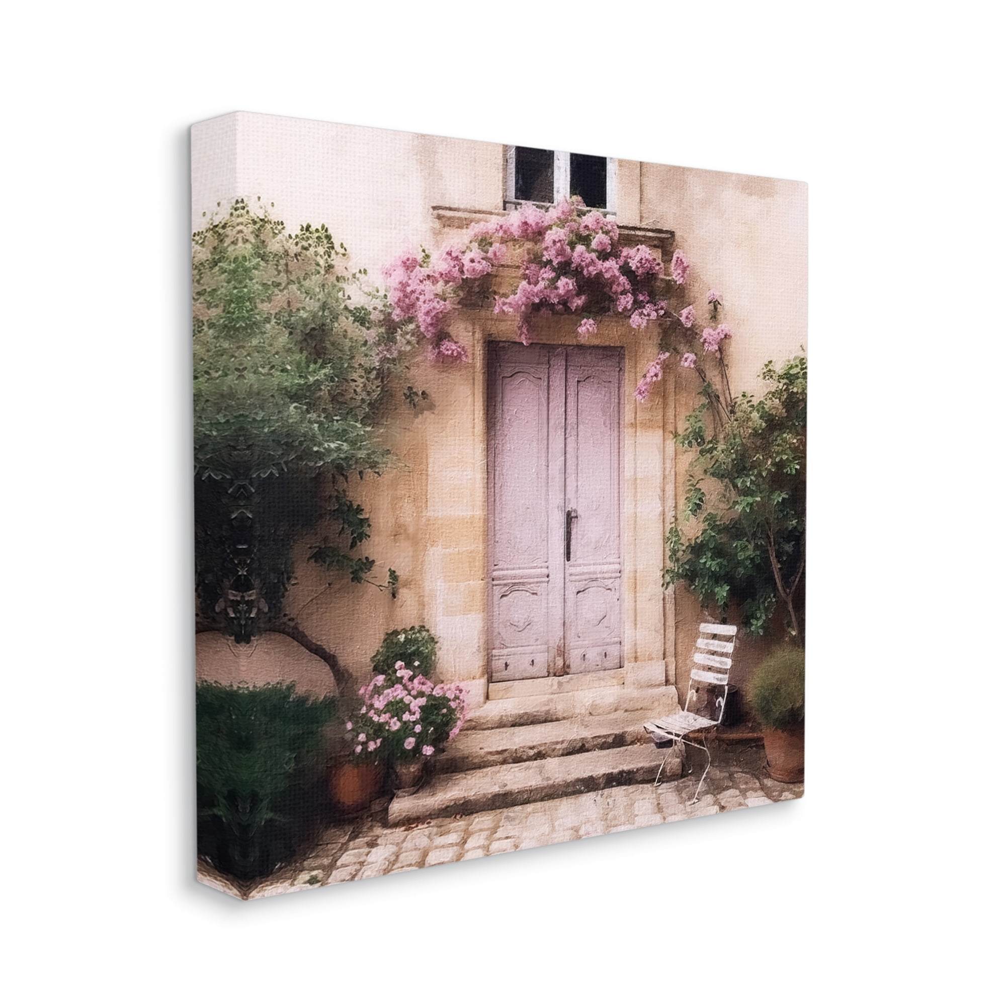 Stupell Industries Floral French Doors Travel & Places Photography Gallery Wrapped Canvas Art Print Wall Art, 24 x 24
