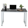thumbnail image 4 of 110cm Office Computer Desk PC Laptop Wooden Study Write Table Decent High Strength Workstation Home Furniture Black, 4 of 9
