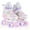 Pink, variant on Costway Kids Roller Skates 4 Sizes Adjustable Quad Skates with Light-up Wheels for Ages 5-8 Pink