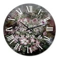 thumbnail image 2 of Designart 'Retro Drawing Of Flowers Iv' Vintage Wall Clock, 2 of 5