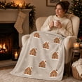 thumbnail image 4 of Ltvvegg Christmas Throw Blanket for Couch, Gingerbread House Christmas Blanket, Soft Cozy Winter Blanket Xmas Decor for Women Men(39x28in), 4 of 4