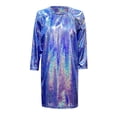 thumbnail image 3 of SXcggal One Robe à Paillettes Fines pour Enfants Manches Longues Col Rond Robe Droite Respirante Mignonne Décontractée Robe Fille, 3 of 3