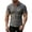 Grey, variant on Men's Athletic Button Collared Shirts Short Sleeve Button Up Slim Fit Fitness T-Shirts Quick Dry Breathable Workout Gym Tops Green S