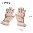 thumbnail image 2 of Gants d'Hiver Chauds pour Femmes avec Doigts pour Écran Tactile Sensible, 2 of 5