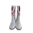 thumbnail image 2 of Girls embroidered bow western cowboy boots Pink 10 toddler, 2 of 14