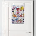 thumbnail image 2 of Clown Hanging Pocket Organizer, Repetitive Whimsical Pattern of Colorful Women with Carnival and Hats Image, Printed Polyester Storage Bag with Pockets, 14" x 20", Multicolor, 2 of 2