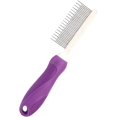 thumbnail image 1 of 1 pieza (púrpura) Peine para desenredar el pelo de mascotas Peine para el cuidado de mascotas Peine de dientes largos de acero inoxidable para perros Gatos Peine para mascotas, peine para mascotas, agujas largas y cortas Rojo Verde, 1 of 5