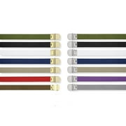 Rothco 54 Inch Military Web Belts - 4170 - Khaki-Chrome Buckle