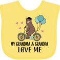 thumbnail image 3 of Inktastic Grandma Grandpa Love Me Boys Baby Bib, 3 of 4