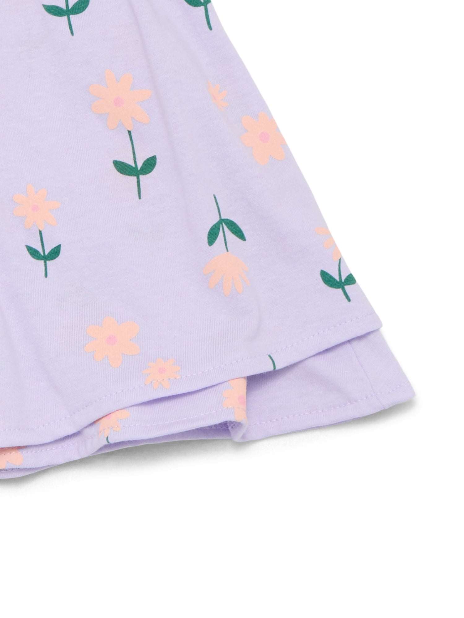 Wonder Nation Little Girls Ruffle Scooter Skirt, Sizes 4-10