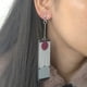 thumbnail image 4 of Pendientes Geométricos De Acrílico Kimetsu No Yaiba Kamado Tanjiro Para Mujeres De Capa De Demonio, 4 of 4