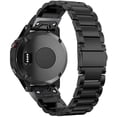 thumbnail image 3 of For Fenix 5X/Fenix 6X QuickFit Watch Band,26mm Metal Stainless Steel Wristband Strap with Security Buckle for Garmin Fenix 5X/5X Plus,Fenix 6X Pro/Sapphire,Fenix 3,Quatix 3,Tactix Bravo,Blac, 3 of 6
