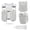 Grey, variant on Adjustable Hydration Vest with 500ml Soft Flask – Running, Hiking & Cycling Backpack for Men Women