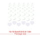 thumbnail image 5 of Injueey Remolinos colgantes de corazón, suministros de techo de hidromasaje, colgante de amor, decoración de fiesta atractiva, adorno, Kits de decoración para fiestas Corazón blanco, 5 of 6