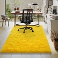 thumbnail image 5 of Janvonne Fluffy Area Rugs for Bedroom,4x6ft Soft Shaggy Bedside Rug, Indoor Floor Carpet for Kids, Dorms, Nursery Rooms, Home Decor Aesthetic,Bright Yellow, 5 of 8