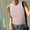 Pink, variant on Tunic Tops for Women Summer Striped Print Crew Neck Tee Shirts Leisure Slim Fit Sleeveless Standard Straps Blouses