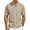 Khaki, variant on Men's Linen Shirts Short Sleeve Casual Button Down Shirt Solid Color Loose Fashion Top Lightweight Breathable Chest Pocket Mandarin Collar Summer Beach Outdoor Tops Clothing Trendy 2026