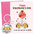 thumbnail image 1 of Tarjeta de San Valentín con taco y llavero de regalo Silkovahamd, 1 of 6