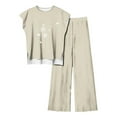 thumbnail image 4 of Birdeem Blouses pour Femmes Ensemble Décontracté Sans Manches Imprimé Col Rond et Pantalon, 4 of 10
