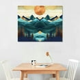 thumbnail image 2 of Nawypu  Canvas Home Artwork Decoration Abstract Mountain Nature Scenery Canvas Wall Art Woodland Nursery Decor for Living Room, Bedroom, 2 of 4