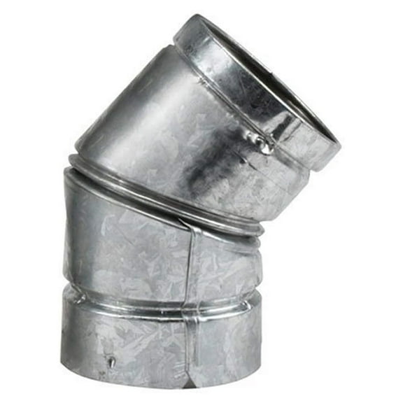 4VP-EL45 45 Degree Elbow - Type L Pellet Vent Pipe Connector - Durable Stainless Steel & Galvanized Construction - Offset Pipe Around Obstacles