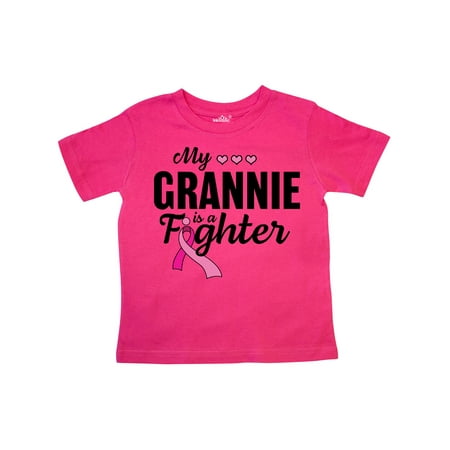 

Inktastic Breast Cancer Awareness My Grannie is a Fighter Gift Toddler Boy or Toddler Girl T-Shirt