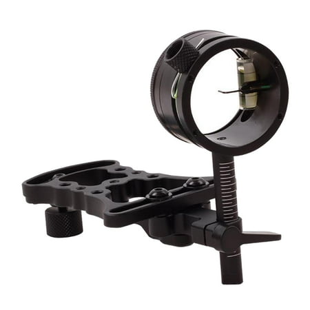 Deluxe Aluminum Alloy Single Pin Bow Sight Ultralight Compound Bow Sight for Right/Left Hand