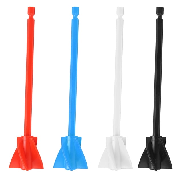 Paletas Mezcladoras De Resina De 5 Cuchillas, Diseño En Espiral Para Una Mezcla Uniforme, Reduce Las Burbujas De Aire, Reutilizable Y Duradero, Material ABS, Vástago Hexagonal De