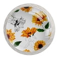 thumbnail image 1 of 4 Pcs Sunflower Knobs for Kitchen Cabinet Cupboard Dresser Bookcase Drawer Pulls Handles Round Home Decor, 1 of 5