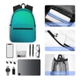 thumbnail image 4 of Balery Green Turquoise Teal Mochila para Mujeres y Hombres, Mochila Ligera Casual para Viajes, Mochila Clásica Básica para la Universidad, 4 of 6
