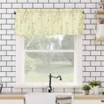 thumbnail image 4 of Fall Maple Leaf Valances for Windows Yellow Leaves Branch Goose Yellow Background Rod Pocket Curtain Valance Window Treatment Short Curtains for Kitchen Living Room, 58"x16", 4 of 5
