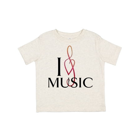 

Inktastic I Love Music Gift Toddler Boy or Toddler Girl T-Shirt