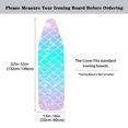 thumbnail image 6 of HELLHERO Mermaid Ironing Board Cover, Lightweight Breathable Ironing Board Cover Protector, Dirt-Proof Heat-Resistant Ironing Protector for Ironing Board, Home Decorations, 6 of 6