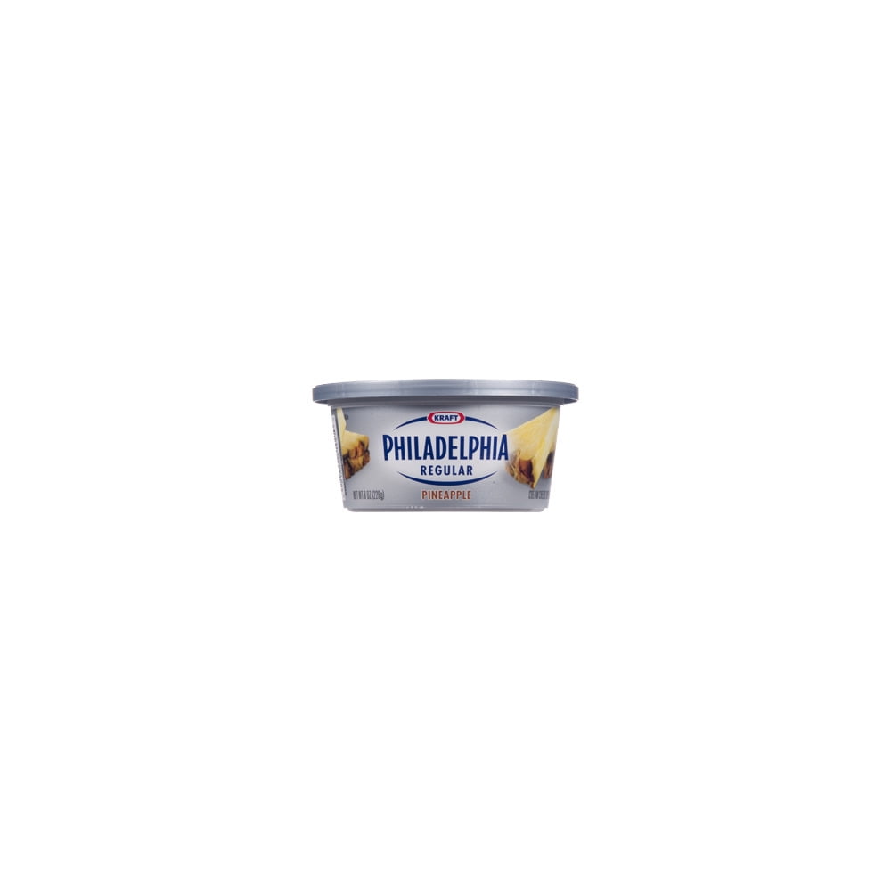 Kraft Philadelphia Pineapple Regular Pineapple Cream Cheese Spread, 8 Oz.