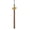 Black, Dark Gold, variant on Graduation Tassel - 2020 - Gold Charm - 2 Color, Red / White