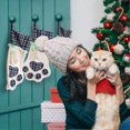 thumbnail image 4 of Christmas Stocking Pet Paw, Dog Cat Large Paw Hanging Stockings, 4 of 5