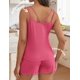 thumbnail image 2 of Conjunto de pijama Ekouaer, camiseta sin mangas y pantalones cortos de punto acanalado para mujer, 2 of 6