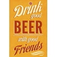 thumbnail image 2 of Studio, Sd Graphics 17x24 Gold Ornate Wood Framed with Double Matting Museum Art Print Titled - Drink Good Beer, 2 of 4