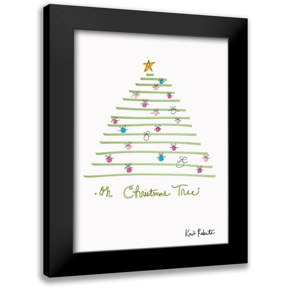 Roberts, Kait 11x14 Black Modern Framed Museum Art Print Titled - Oh Christmas Tree
