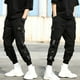 thumbnail image 5 of Joggers De Poliéster Para Hombre, Pantalones Negros Flexibles Y Elegantes, Pantalones Deportivos Cómodos Y Transíables, ROPA Informal Para Viajes Y Atrenamiento Con Varías, 5 of 7
