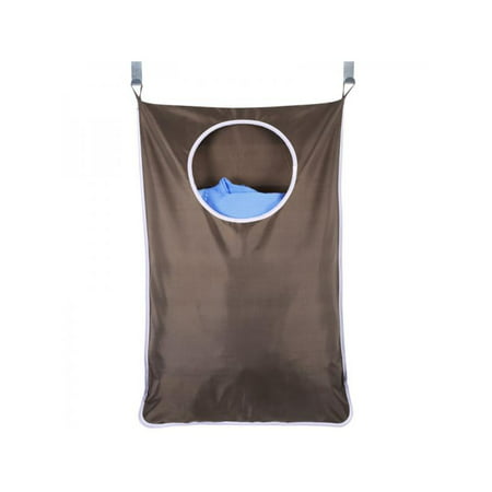 Topumt Laundry Bag Door Hanging Washing Clothes Storage Basket Hamper Hanger Save Space Dirty Clothes